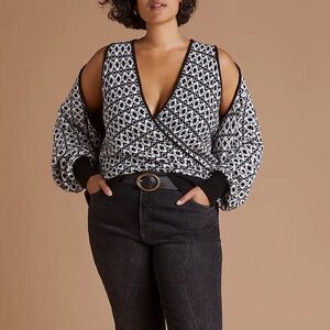 ANTHROPOLOGIE Maeve geometric knit sweater vest